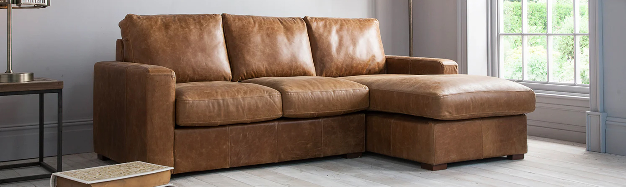 Modern Leather Corner Sofas